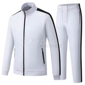 Ensemble de survêtement pour homme en coton 100% écologique, léger et confortable, pour l'entraînement, la salle de sport, la course à pied, le quotidien et les occasions décontractées - Product Image 1