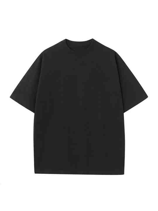Men's Vintage Short Sleeve T-Shirts Micro Jersey Fabric O-Neck Solid Pattern Blank Design