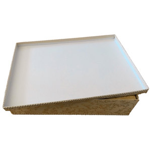 Scatola Armadio in Cotone Damascato Avorio per Conservazione Vestiti - Product Image 3