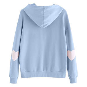 Nueva Sudadera con capucha de lana con estampado degradado de gran tamaño para mujer, sudadera de manga larga sin cordón para frente de invierno - Product Image 4