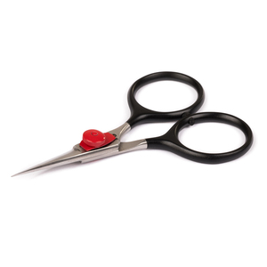 Ciseaux de montage de mouches de haute qualité poignée noire vis rouge acier allemand avec lame tranchante de rasoir à bord dentelé pour la pêche - Product Image 5