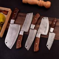 Ensemble de couteaux de cuisine en acier Damas écologique de qualité supérieure, 5 pièces, avec lames en acier au carbone, choix professionnel des chefs pour la cuisine