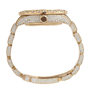 41MM Moissanite Diamant Boîtier En Acier Inoxydable Coupe Ronde Glacé Bijoux De Mode De Luxe Style Hip Hop Montre Mécanique pour Hommes - Product Image 1