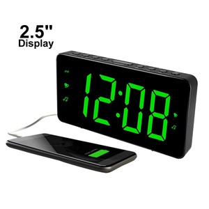 CR-601 <strong>2.5</strong>&quot; <strong>LED</strong> Jumbo <strong>Display</strong> Alarm <strong>Clock</strong> AM/FM Radio