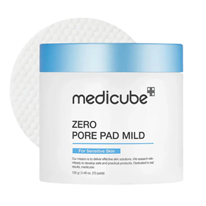 แผ่นเช็ดทำความสะอาดผิวหน้า Zero Pore Mild สำหรับผิวแพ้ง่าย ช่วยผลัดเซลล์ผิวอย่างอ่อนโยนและเติมความชุ่มชื้น (70 ชิ้น) - Product Image 1