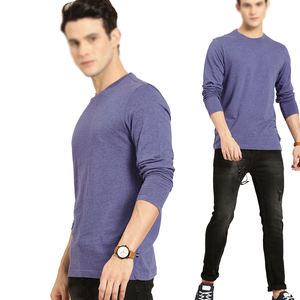 Derniers modèles T-shirts à manches longues pour hommes Tissu solide à séchage rapide et doux pour l'extérieur 100% coton Logo avant inclus - Product Image 6