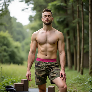 <b>Men</b> <b>Camouflage</b> Yoga Fitness Wear <b>Shorts</b> High Waist Running Quick Dry Gym <b>Shorts</b> <b>Men's</b> Polyester Spandex Printed <b>Shorts</b> <b>Mens</b> - Product Image 5