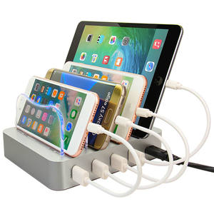 Système de protection multi-intelligente Smart IC, station de charge USB multi-ports 34W à charge rapide avec voyant lumineux pour tablette et téléphone - Product Image 1