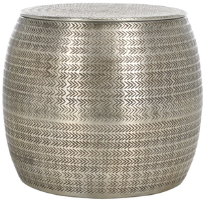 Nordic Aluminium Side <b>Stool</b> with Vintage Brass Finished Durable Bone Inlay Console for Living Room Bedroom Factory Direct Supply - Product Image 4