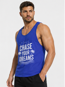 Best Quality Muscle Ribbed Tank Tops Men's Quick Dry Breathable Open Racerback Stepped Hem Stringer Polyester/Cotton Crop Top - Product Image 5