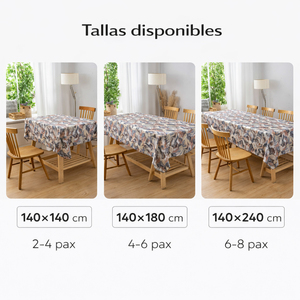 Nappe Rectangulaire Moderne Effet Lin 100% Polyester Imperméable Lavable et Réutilisable pour la Maison, la Cuisine et la Salle à Manger - Product Image 2
