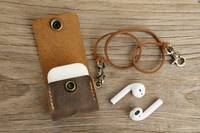 Vente en gros d'écouteurs et d'écouteurs en cuir indien, Kit de housse de protection, étui Airbuds sans fil