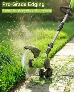 <span class=keywords><strong>Tagliabordi</strong></span> Elettrico Senza Fili, Attrezzo da Giardino, <span class=keywords><strong>Decespugliatore</strong></span> Leggero con Alimentazione Automatica della Filo, Tagliaerba con Batteria Ricaricabile 21V - Product Image 2