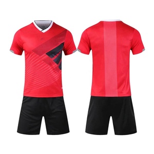 Ensemble de maillot de Football personnalisé, t-shirt noir, jaune, rouge, blanc, bleu, uniforme de Football en vrac - Product Image 5