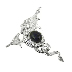 Collier pendentif en argent 925 avec pierres précieuses turquoise et diamant, bijoux tendance chrétiens pour femmes, matériau principal en or - Product Image 3