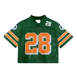 เสื้อฟุตบอลอเมริกันแบบครอปพิมพ์ลายโลโก้ด้วยเทคนิค Sublimation ระบายอากาศได้ดี ไซส์ใหญ่ แฟชั่นสตรีทแวร์ทันสมัย - Product Image 2