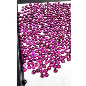 โรโดไลต์โกเมน rhodolite สีชมพูธรรมชาติ6x4มม. ลูกแพร์รูปไข่5 6 7มม. cabochons กลม1990 CTS มากไอรอค $111.44 - Product Image 2