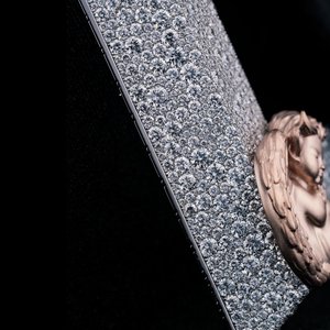 Tùy Chỉnh Iced Ra Thư L Mặt Dây Chuyền Với Thiên Thần Thiết Kế | 925 Sterling Bạc Với VVS Moissanite Đá | Iced Ra Hip Hop Đồ Trang Sức - Product Image 3