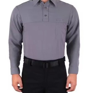 Chemise uniforme à manches longues pour garde de sécurité pour le personnel Chemise décontractée pour hommes et garde - Product Image 2