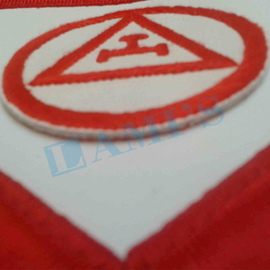 Tablier d'arche royale de grand prêtre à prix abordable Tablier d'insigne maçonnique de meilleure qualité avec pompon - Product Image 3
