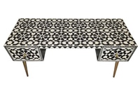 Kusum Art Tabourets de console et ottomanes modernes en os incrusté, avec rangement, réglables, couleurs/formes personnalisables, tailles personnalisables, pour chambre à coucher