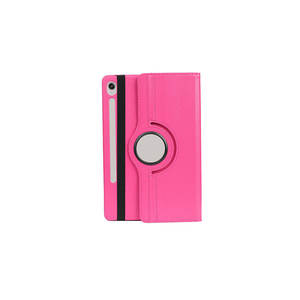 Étui rotatif Netzy pour Galaxy Tab S9 rose foncé, coque de protection en PC et silicone compatible avec iPhone - Product Image 1