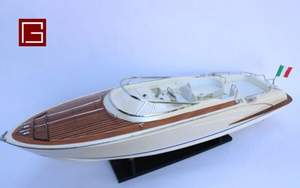 Gia Nhien Fabricant Approuvé Conception Personnalisée quantité minimale de commande Bas RIVA RAMA 44 EN BOIS-PERLE BLANCHE PEINTE-BATEAU DE VITESSE EN BOIS - Product Image 5