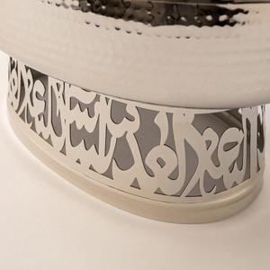 Casseroles de conception de calligraphie arabe royale Chauffe-plats spéciaux du Ramadan avec marmite en acier inoxydable Chaffers de buffet du Moyen-Orient - Product Image 4