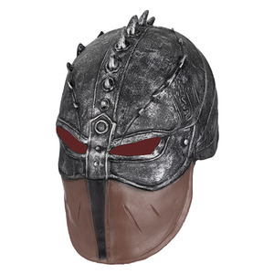 Masques en latex effrayants pour la saison d'Halloween <span class=keywords><strong>HLC</strong></span>, ensemble de tête, <span class=keywords><strong>casque</strong></span> de dragon tamer, masque de cosplay de guerrier, fabricant de masques en latex pour le visage - Product Image 2