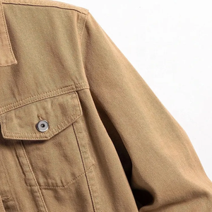 Vestes en jean pour hommes coupe confortable style décontracté avec poches latérales dernière conception - Product Image 4