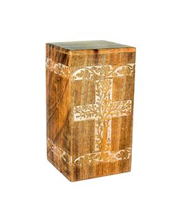 <b>Wooden</b> Urns for Human Ashes Adult <b>Large</b> - Rosewood Cremation Urn for Ashes -Burial for Columbarium - Funeral Urn <b>Box</b> - Product Image 3