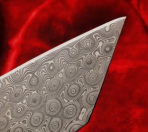 มีดเชฟเหล็กดามัสกัสทำด้วยมือแบบมืออาชีพพร้อมด้ามไม้เครื่องมือในครัวคุณภาพสูง - Product Image 5