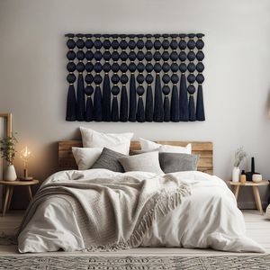 TONATIUH Décoration murale bohème en macramé, tapisserie mexicaine, décoration intérieure, suspension murale Caralarga - Product Image 2