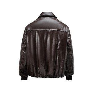 Veste en cuir pour homme respirante et chaude pour l'hiver, veste d'aviateur en cuir vintage de qualité supérieure, veste de moto - Product Image 3