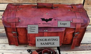 กระเป๋าหนังใส่ดัฟเฟิลขนาดใหญ่ทำด้วยมือกระเป๋าใส่รองเท้าสไตล์กีฬาใช้ได้ทั้งชายและหญิง - Product Image 2