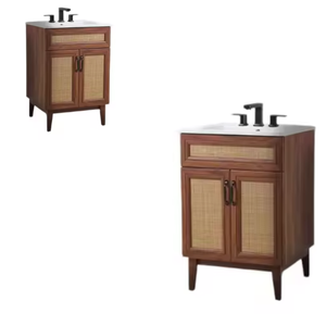 Lavabo de baño de madera maciza de teca con gabinete de almacenamiento Calidad superior a precio al por mayor Originario de Indonesia - Product Image 3