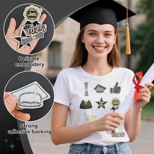 9 pièces de patchs Road Club avec crochet et boucle-pour jeans, vestes, sacs, chapeaux, t-shirts - Product Image 4