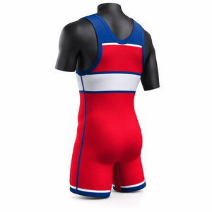 ชุดยูนิฟอร์มชุดมวยปล้ำแบบสั่งทำพิเศษ ชุดรัดรูปแบบชิ้นเดียว แห้งเร็ว ยืดหยุ่นได้ ชุดทีม OEM ODM ขายส่ง - Product Image 6