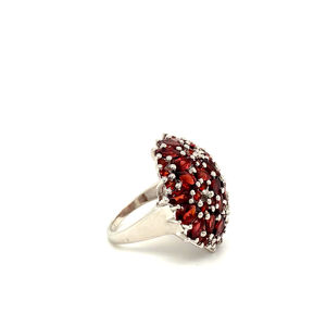 <b>Adjustable</b> Garnet 925 <b>Sterling</b> <b>Silver</b> Jewelry Gemstone <b>Ring</b> Women Jewelry Birthstone Engagement <b>Ring</b> - Product Image 2