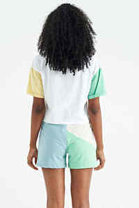Shorts d'été personnalisés en gros Shorts pour dames Shorts décontractés en coton pour femme Couleur unie Offre Spéciale nouveau style de coton - Product Image 2