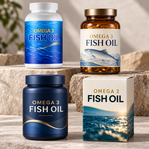 Gélules d'huile de poisson Oméga 3 à marque privée OEM, 1280 mg EPA DHA, 120 unités, soutien cardiaque et cérébral, complément de santé, logo personnalisé - Product Image 4
