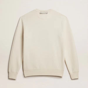 2023 nouveau Design OEM 100% coton pull sweats couleur unie coton mélangé Logo personnalisé broderie hommes sweat - Product Image 2