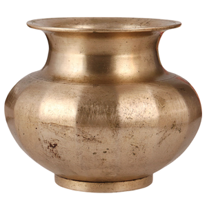 Lota Vintage de Latón Puro con Acabado Pulido para Uso en la Cocina, Artículo de Cocina Lutiya Árabe Antiguo de Alta Calidad - Product Image 5