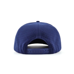 Casquette de golf personnalisée par le fabricant, bleu marine, 5 panneaux, avec broderie exclusive, casquette snapback sport - Product Image 5