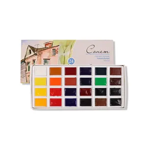 Russische Marke 16.12.24/36 Farben/Set Weiße Nächte Student Künstler Klasse feste Aquarell Farbe Set Leinwand Malerei Kunst zubehör