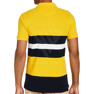 เสื้อโปโลสำหรับผู้ชายเสื้อโปโลแขนสั้นผ้าฝ้าย100% ดีไซน์โลโก้ตามสั่ง - Product Image 6