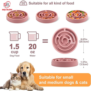 Comederos para Perros y Gatos Ecológicos, Duraderos y Antiderrames del Fabricante OEM, con Logotipo Personalizado, Multicolor, Plástico de Grado Alimenticio - Product Image 2