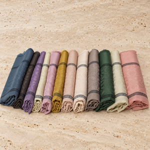 Wafa Plain Dyed Jacquard <b>Chiffon</b> Hijab 70x190 Lightweight Soft Touch Muslim Women Traditional <b>Scarf</b> Daily Use - Product Image 6