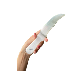 Mới nhất selenite pha lê dao thanh kiếm Dao găm tinh thể làm sạch handmade chữa bệnh Dao găm để bá<span class=keywords><strong>n</strong></span> - Product Image 6