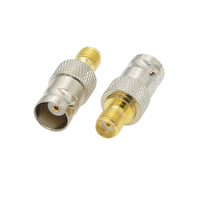 Adaptateur coaxial RF SMA femelle vers BNC femelle 50 OHM 0-6GHz pour antenne radio, connecteur en laiton